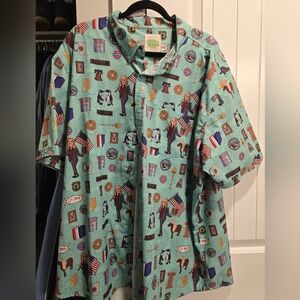 RSVLTS Men's Leslie Knope Button Down 3XL Shirt